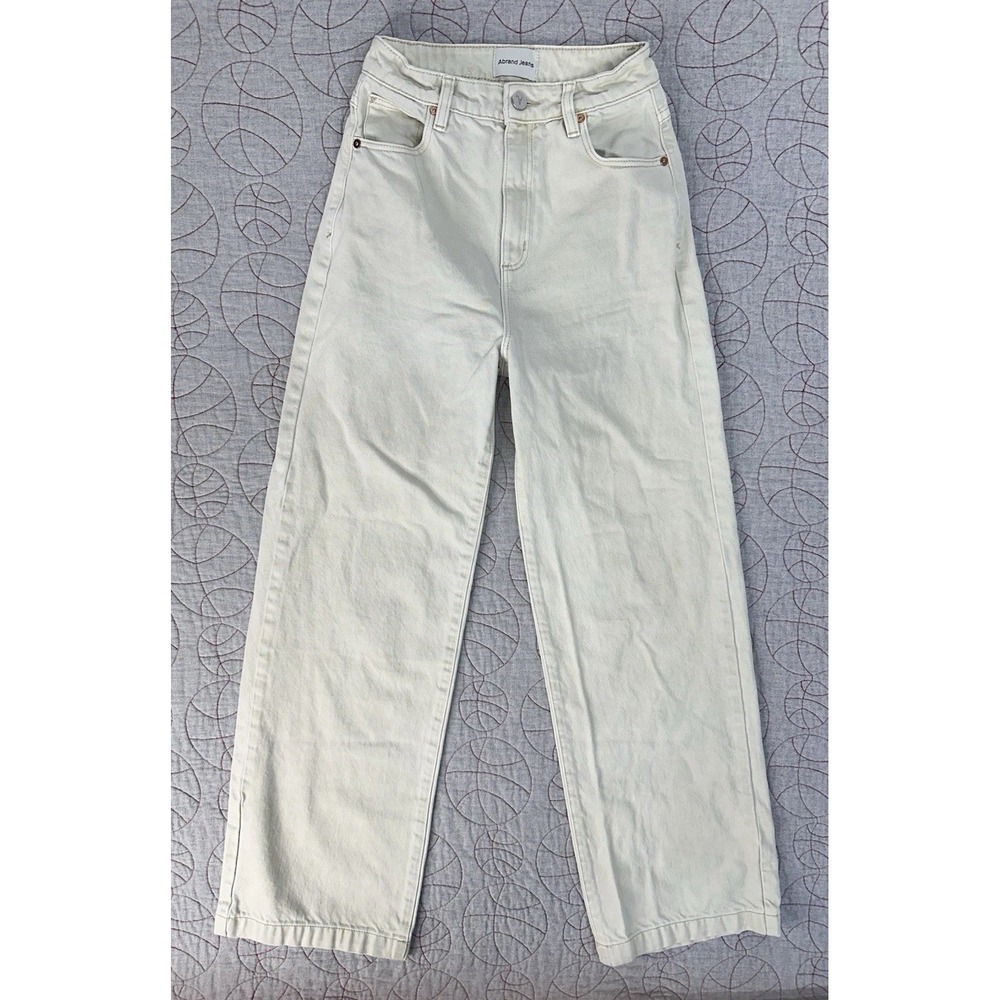 Abrand A '94 High And Wide Jean Bone Clay Beige / Women's 24 AU 6